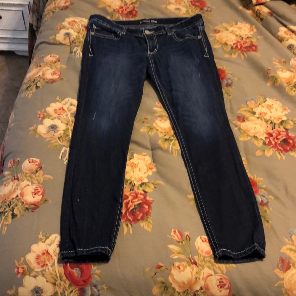 Express Stella Low Rise Skinny Jeans
